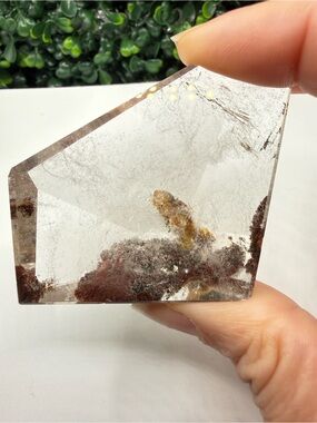 Natural Garden (Lodolite) Quartz Freeform - Flowers in the Fog